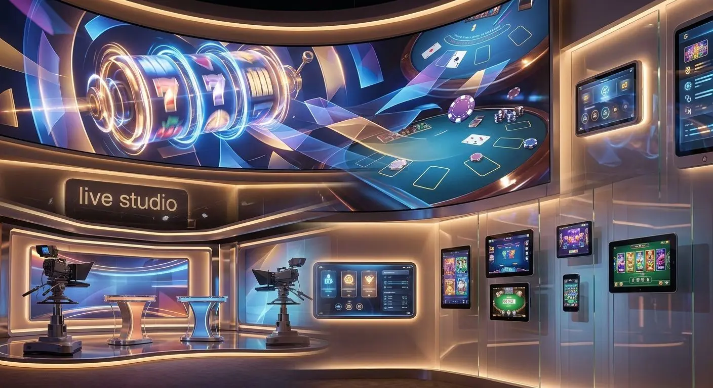 Spielangebot bei PlayOJO Collage aus Slots, Tischspielen und Live-Spielumgebung auf mehreren Geräten
